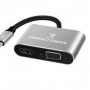 Adaptador Perfect Choice Pc 101284 Usb C Macho A Hdmi/Vga Hembra Negro/Gris - PC-101284