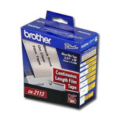 Cinta Brother DK-2113 - Continua - Transparente - 62mm X 15.2mts - DK2113