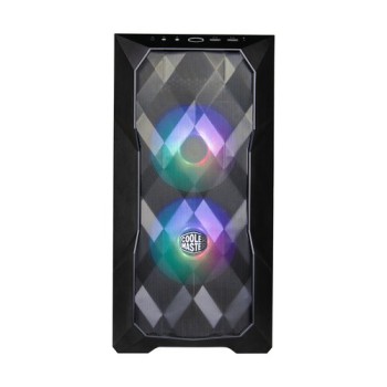 Gabinete Gamer Cooler Master TD300 Mesh - Mini Torre - Micro ATX/Mini ITX - 2 Ventiladores - Panel Lateral - Negro - TD300-KGNN-S00