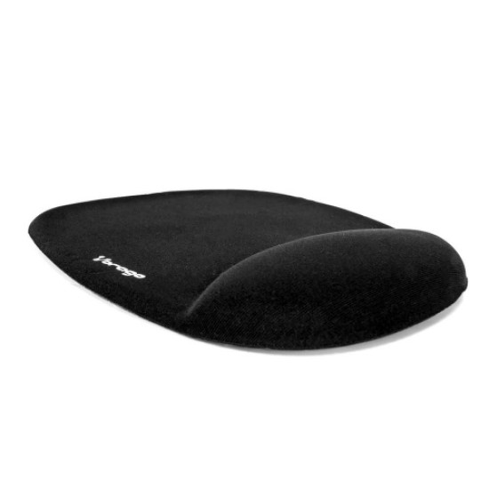 Mousepad Vorago con Descansa Muñecas de Gel, 17.5x22cm, Negro - MP-100N