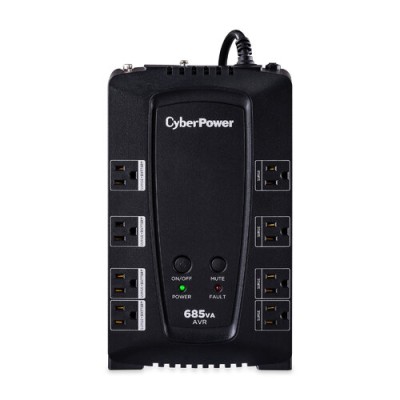 No Break CyberPower - 685VA/390W - 8 Contactos - Línea Interactiva - AVR - CP685AVRG