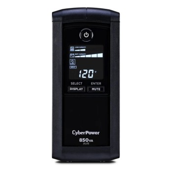 UPS CyberPower 850VA/510W Línea Interactiva con LCD y AVR - Modelo CP850AVRLCD