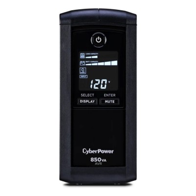 UPS CyberPower - 850VA/510W - 9 contactos - Línea interactiva - LCD - AVR - CP850AVRLCD