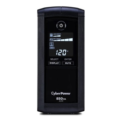 UPS CyberPower - 850VA/510W - 9 contactos - Línea interactiva - LCD - AVR - CP850AVRLCD