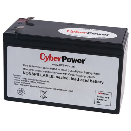 Batería De Reemplazo Cyberpower Rb1290 12V/9Ah - RB1290