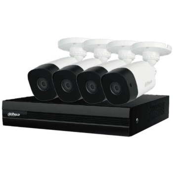 Kit de Vigilancia Dahua - DVR 8 Canales - 4 Cámaras - DH-KIT/XVR1B08-I/4-B1A21N-0360B