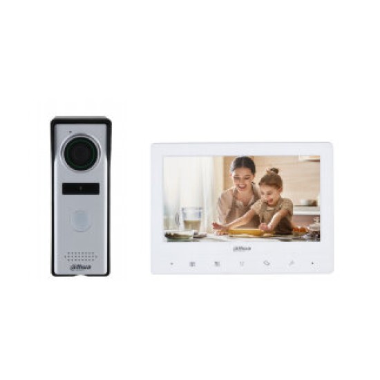Kit de videovigilancia Dahua KTA02 - 1.3Mp - Monitor 7" - Touch - Alámbrico - Blanco  - DHI-KTA02