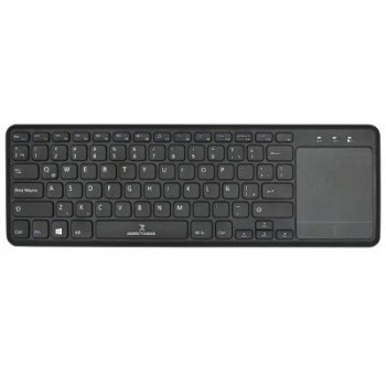 Teclado Perfect Choice Inalámbrico con Touch Pad Negro Modelo PC-201021