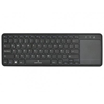 Teclado Perfect Choice Pc 201021 Inalámbrico Touch Pad Negro - PC-201021