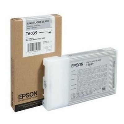 Cartucho de Tinta Epson UltraChrome K3 Negro Claro Claro, Modelo: T603900, 220 ml. - T603900