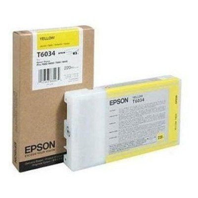 Cartucho de Tinta Epson UltraChrome Amarillo, Modelo: T603400 , 220 ml. - T603400
