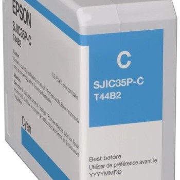 Tinta Epson Cian Original para Impresoras ColorWorks - Modelo C13T44B220