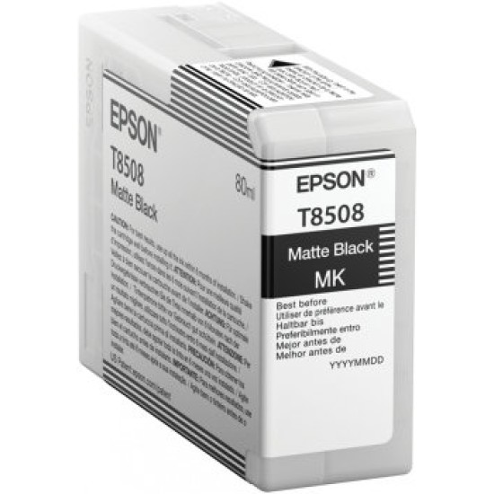 Tinta Epson T850 UltraChrome - Negro Mate - 80ml - T850800