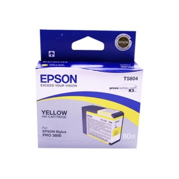 Tinta Epson T580 UltraChrome K3 - Amarillo - 80ml - T580400