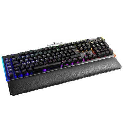 Teclado Gamer EVGA Z20 RGB - Alámbrico - RGB - Mecánico - Switch Clicky - Con Reposamuñecas - 812-W1-20SP-K2