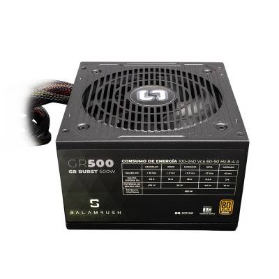 Fuente De Poder Balam Rush Gr500 500W Atx 20+4 Pines 5 Sata 80 Plus Bronze - BR-931168