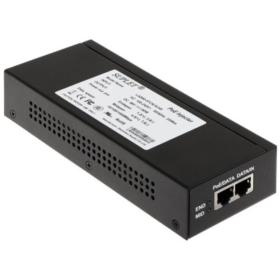 Inyector Hikvision Las60 57Cn Rj45 2 Puertos Gigabit Poe 56Vcd 60W Para Domos Hikvision Ptz - LAS60-57CN-RJ45
