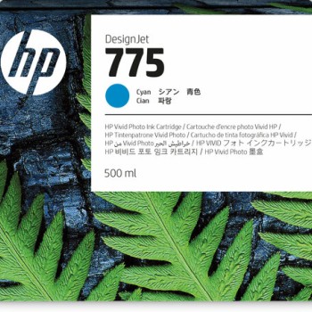 Cartucho de Tinta HP 775 - Cian - Original - (1XB17A) - 1XB17A