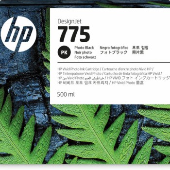 Cartucho de Tinta HP 775 Negro Fotográfico 500ml Modelo 1XB21A