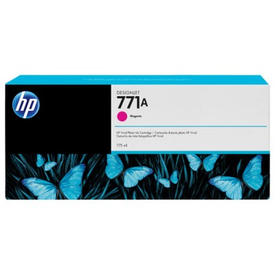 Cartucho de Tinta HP 771A - Magenta - Original - (B6Y17A) - B6Y17A