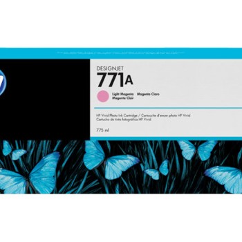 Cartucho de Tinta HP 771A Magenta Original - Modelo B6Y19A - Compatible con HP DesignJet Z6200/Z6810