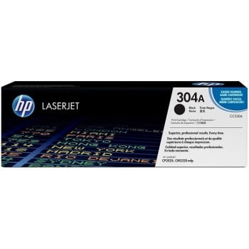 Cartucho de Tóner HP 304A Negro Original para LaserJet - Modelo CC530A