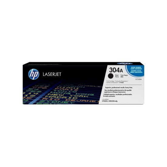 Cartucho de Tóner HP 304A - Negro - LaserJet - Original (CC530A) - CC530A