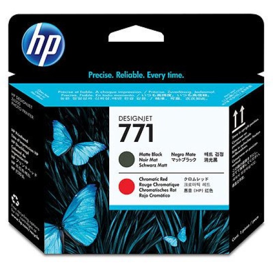 Cabezal de Impresión HP 771 - Negro Mate - Rojo Cromático - Original - (CE017A) - CE017A