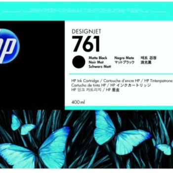 Cartucho de Tinta HP 761 Negro Mate Original Alto Rendimiento XL Modelo CM997A