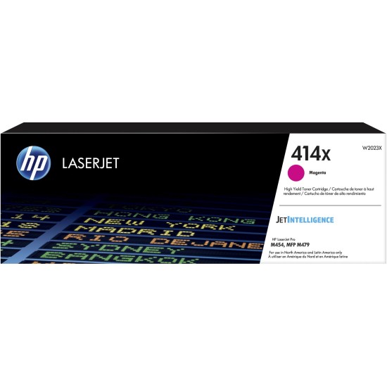 Cartucho de Tóner HP 414X - Magenta - LaserJet - Original (W2023X) - W2023X