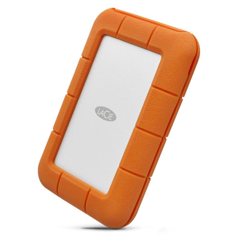 Disco Duro Externo LaCie Rugged - 2.5" - 5TB - USB 3.1 - Windows/Mac - Plata/Naranja - STFR5000800