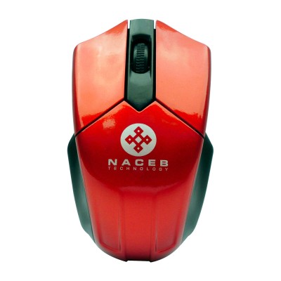 Mouse Naceb Na 273R Inalámbrico Usb Rojo - NA-273R
