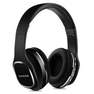 Audífonos Naceb Cetus Na 0307N Micrófono Radio Am / Fm Bluetooth Plegables Negro - NA-0307N