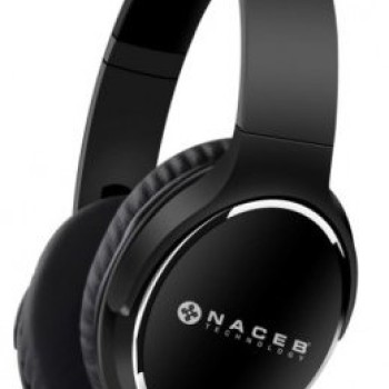 Audífonos Naceb Fornax NA-0308N - Bluetooth - Plegables - Negro - Con Micrófono y Radio FM