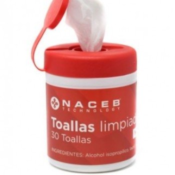 Toallas Limpiadoras Naceb NA-0801 Antiestáticas 30 Piezas para Teclado
