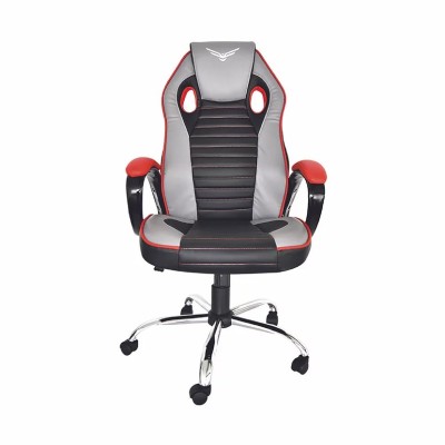 Silla Gamer Naceb Technology Juggernaut - Soporta 120Kg - Gris, Rojo y Negro - NA-0909