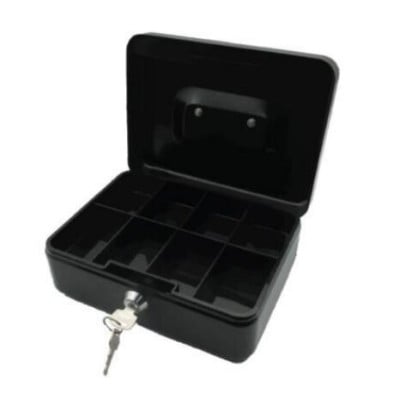 Cajón de Dinero Nextep NE-160 - 2 Llaves - Metálica - 20 x 15 x 7.8 cm - Negro - NE-160