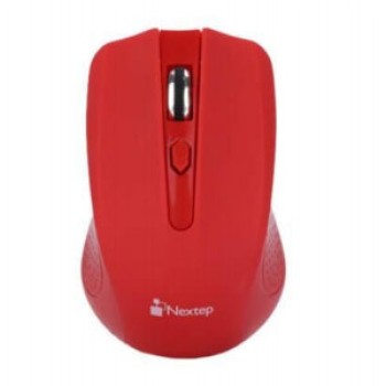 Mouse Inalámbrico Nextep NE-411 USB 4 Botones Rojo 1600 DPI