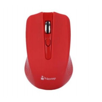 Mouse Nextep NE-411 - Inalámbrico - USB - 4 Botones- Rojo - NE-411