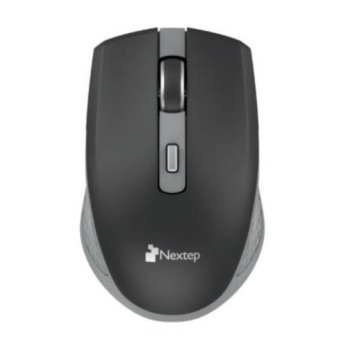 Mouse Nextep NE-413NG - Inalámbrico - USB - Negro con Gris - NE-413NG