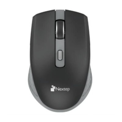 Mouse Nextep NE-413NG - Inalámbrico - USB - Negro con Gris - NE-413NG
