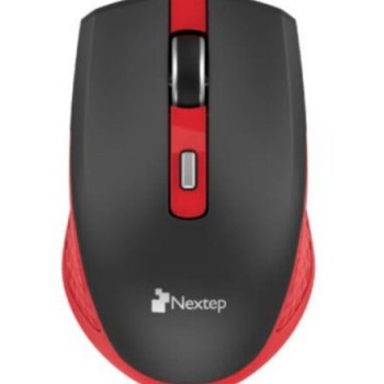Mouse Inalámbrico Nextep NE-413NR - 1600 DPI - USB - Negro y Rojo Mouse Inalámbrico Nextep NE-413NR - 1600 DPI - USB - Negro y Rojo