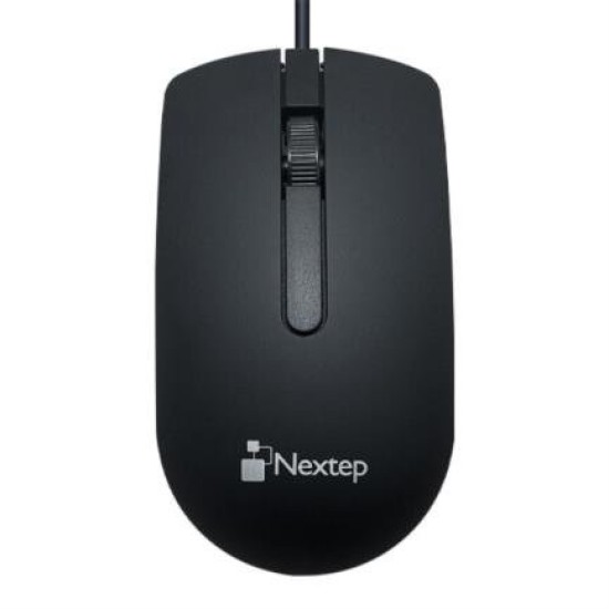 Mouse Nextep NE-414 - Alámbrico - USB - Negro - NE-414