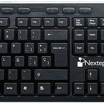Kit Teclado y Mouse Nextep NE-415 Inalámbrico USB Negro