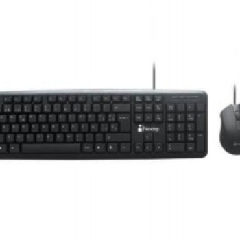 Kit Teclado y Mouse Nextep NE-416 Alámbrico USB Español Negro