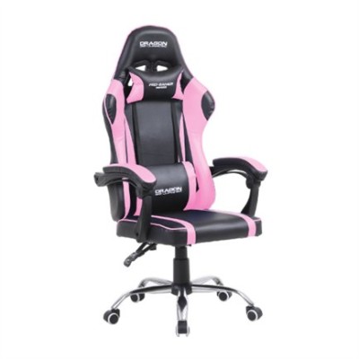 Silla Gamer Nextep Dragon XT Falkor - Soporta 150kg - Negro con Rosa - NE-462RS