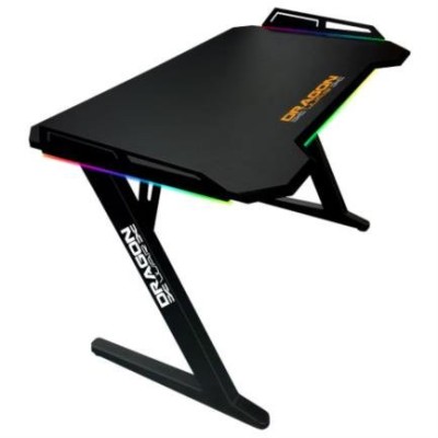 Escritorio para Computadora Nextep Dragon XT - Base Metálica - Negro - RGB - NE-486