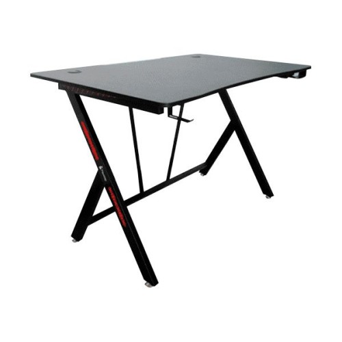 Escritorio para Computadora Nextep Base Metálica Negro con Rojo Modelo NE-654N