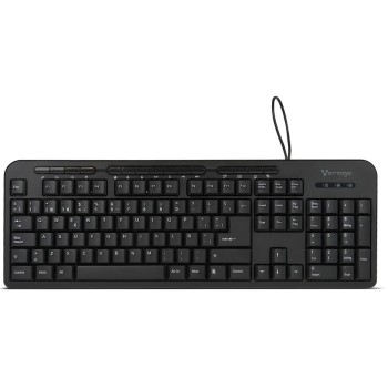 Teclado Vorago KB-204 - Alámbrico - Multimedia - Negro - KB-204
