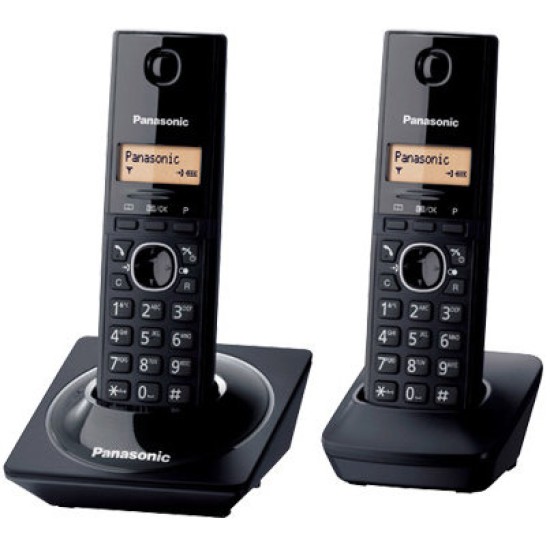 Teléfono Panasonic Inalámbrico Dect Base + Handset Lcd 1.25p Caller Id Negro - KX-TG1712MEB